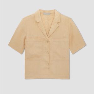 Everlane Linen Workwear Shirt XL in Warm Khaki NWT